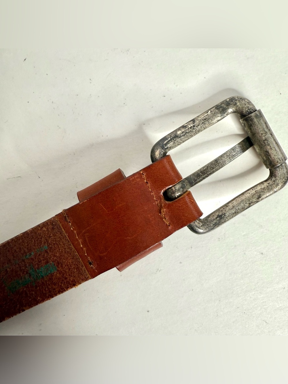 NEIMAN MARCUS Vintage Brown Leather Pewter Coastal Cowgirl Conch Belt Sz Large - Picture 13 of 16